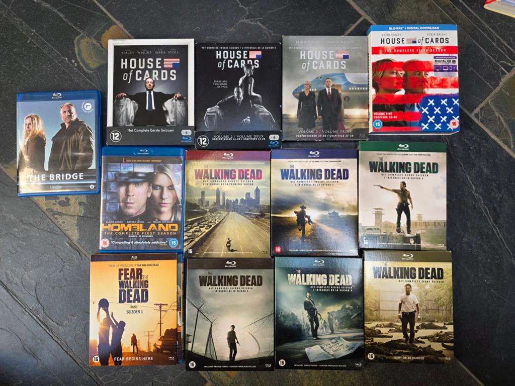 Diverse blu ray van oa Walking Dead en House of Cards, Cd's en Dvd's, Blu-ray, Ophalen of Verzenden, Zo goed als nieuw, Horror