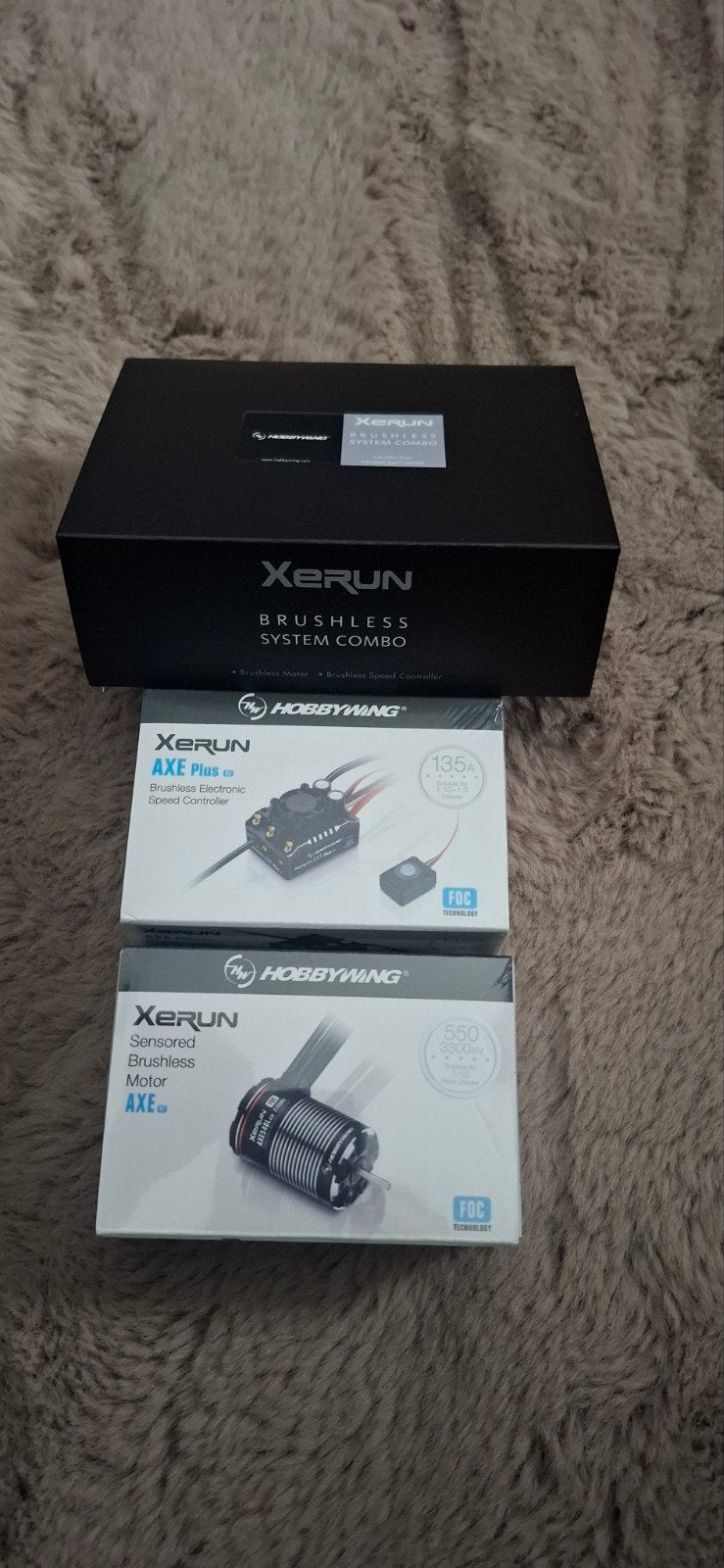Hobbywing XERUN AXE Plus/R2 Brushless set 3300KV, Hobby en Vrije tijd, Ophalen of Verzenden, Nieuw, Elektro, Onderdeel