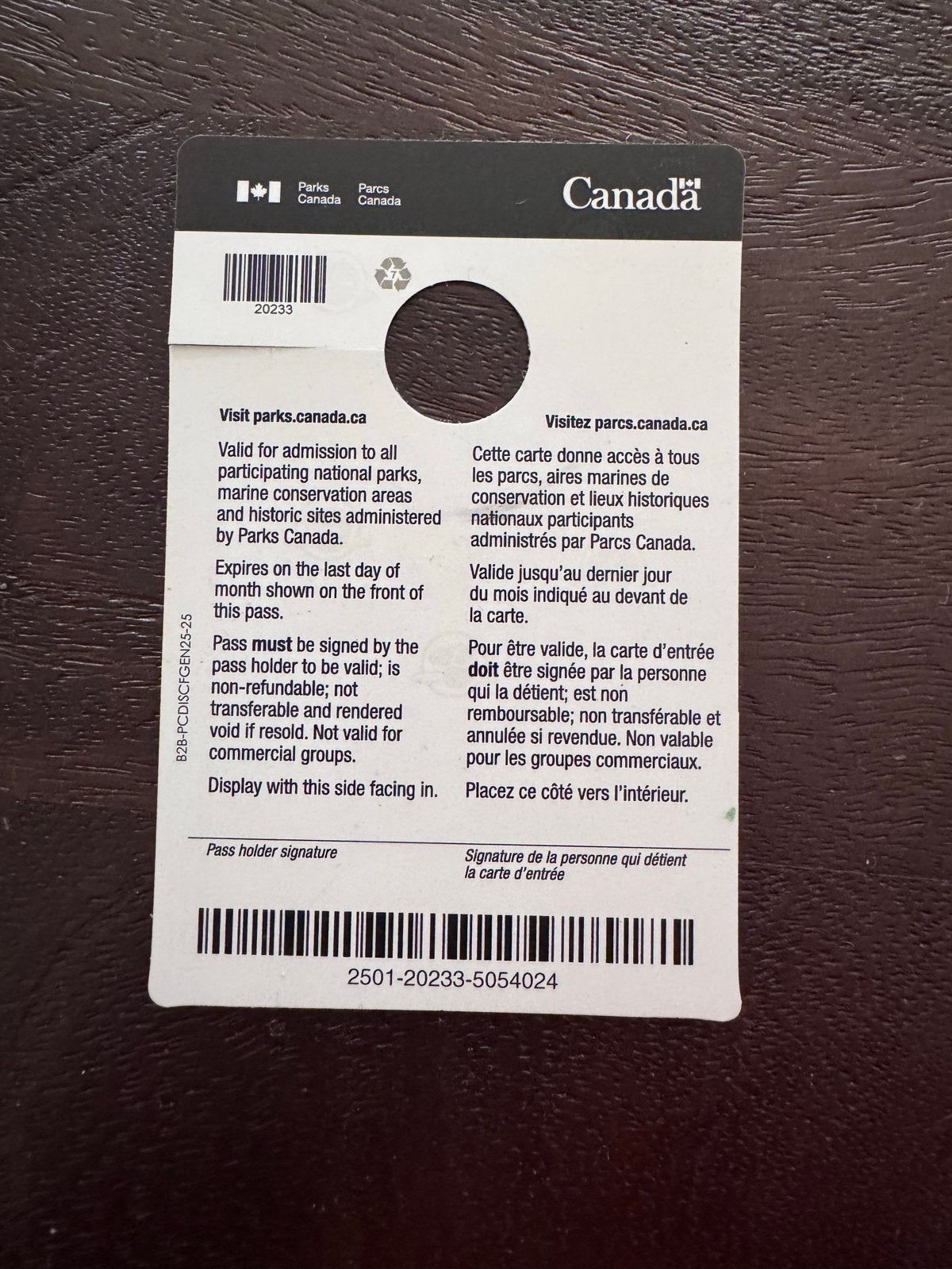 Toegangspas Nationale Parken Canada, Drie personen of meer