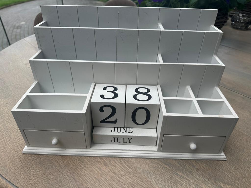 Houten bureau organizer, Diversen, Bureau-accessoires, Ophalen