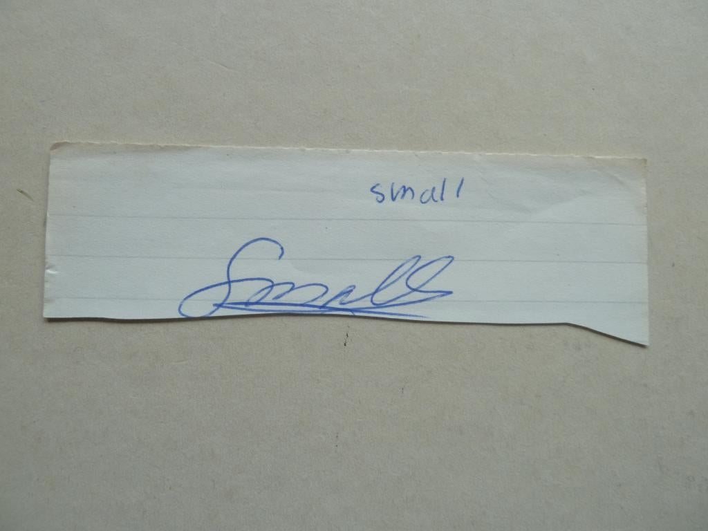 Handtekening. Mike.Small. Go Ahead, Verzamelen, Sportartikelen en Voetbal, Ophalen of Verzenden, Zo goed als nieuw, Overige binnenlandse clubs