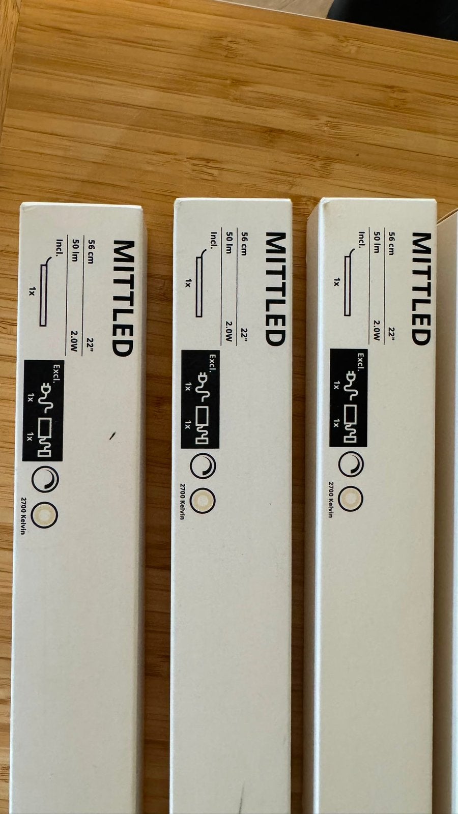 Ikea Mitled 60 cm 6 stuks nieuw, Ophalen, Nieuw