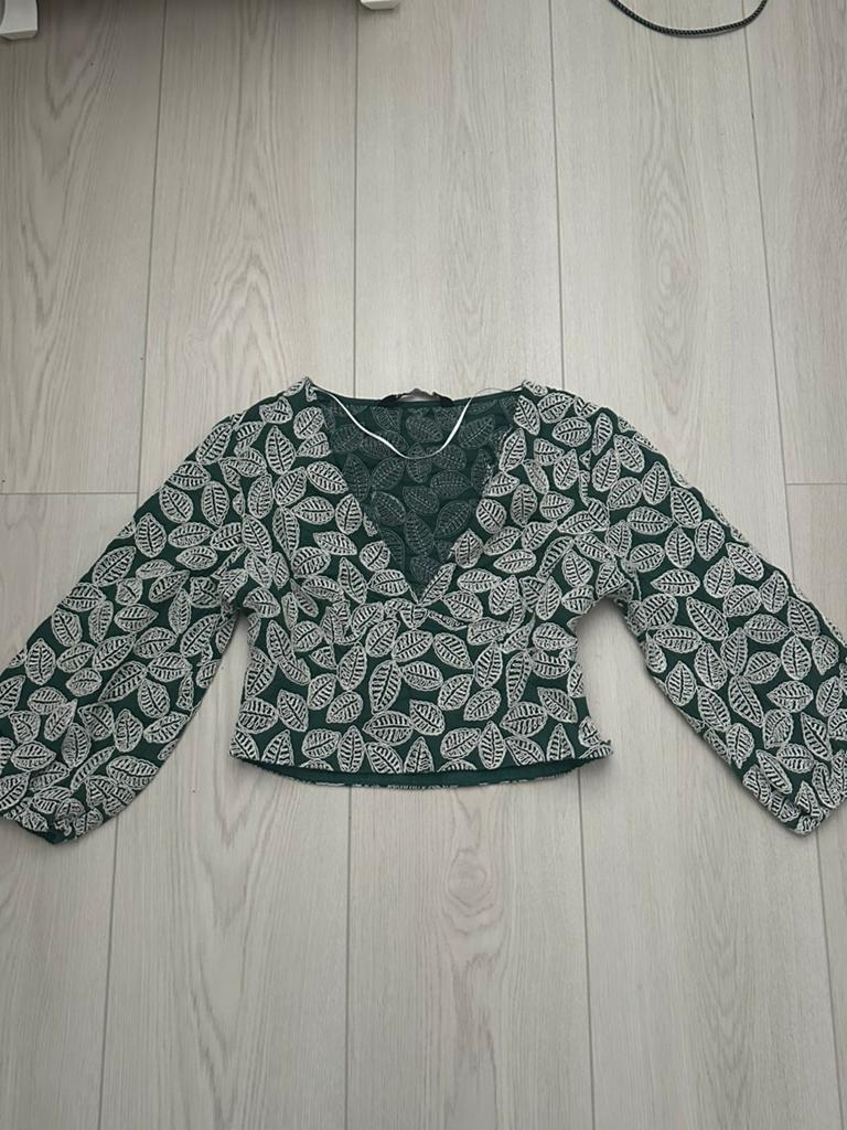 Zara blouse ( zomerse top shirt van de zara), Wit, Ophalen of Verzenden, Zo goed als nieuw, Korte mouw
