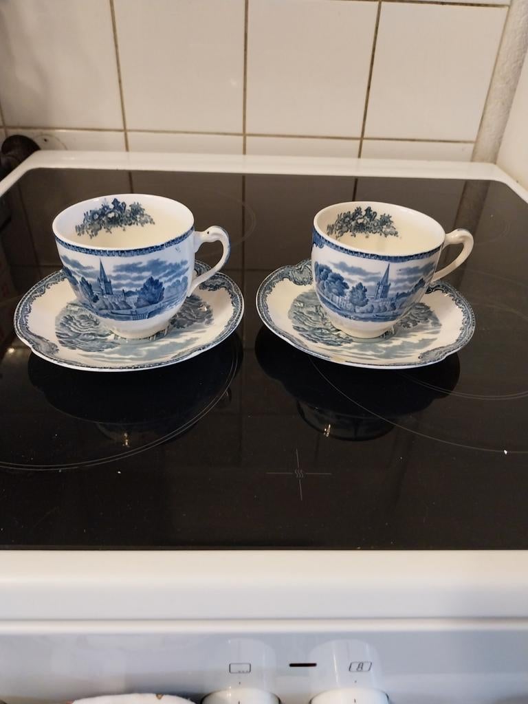 Johnson Bros Old Britain Castles Koffiekopjes, Ophalen of Verzenden