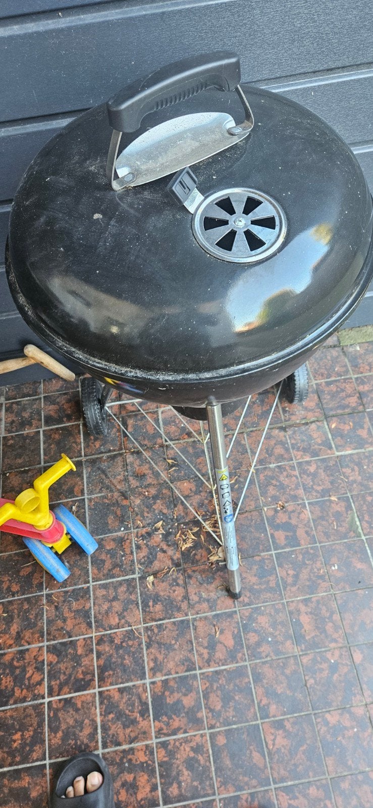 Zwarte BBQ in goede staat, Ophalen of Verzenden, Gebruikt
