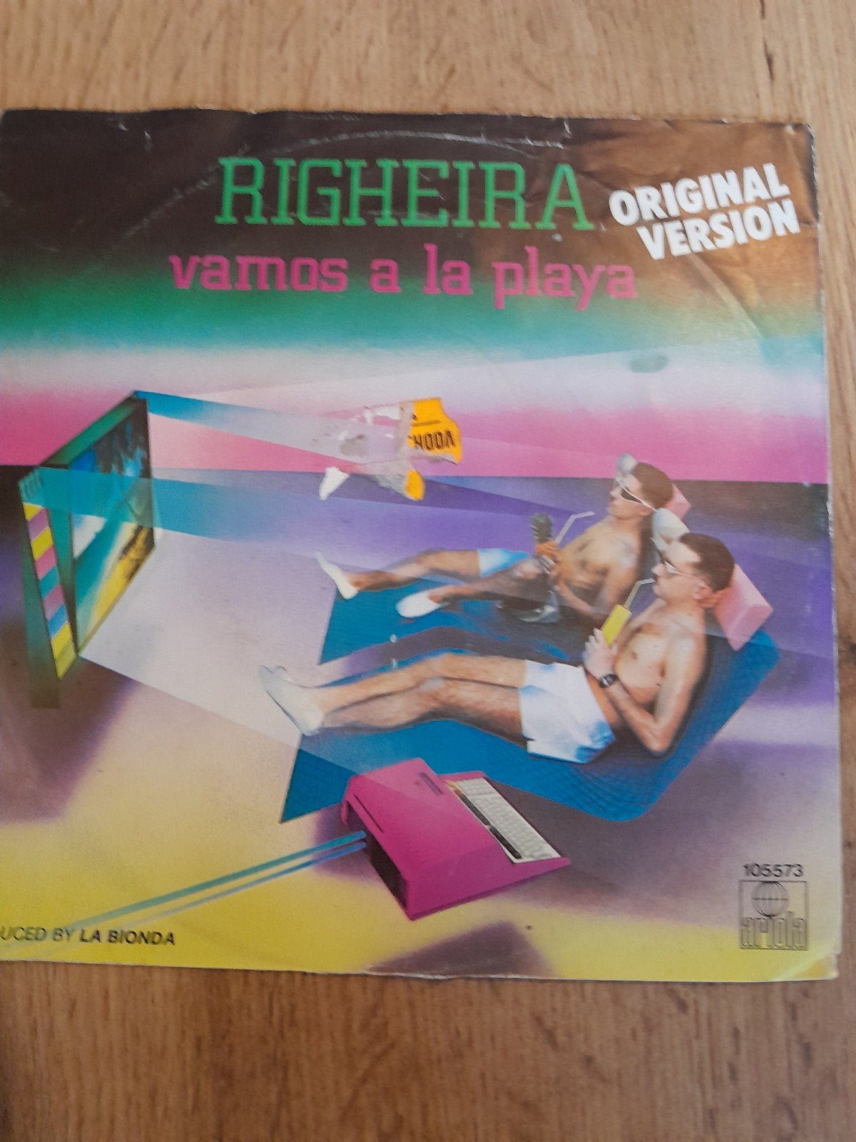 Righeira 7inch vamos a la playa, Ophalen of Verzenden, Zo goed als nieuw, Pop