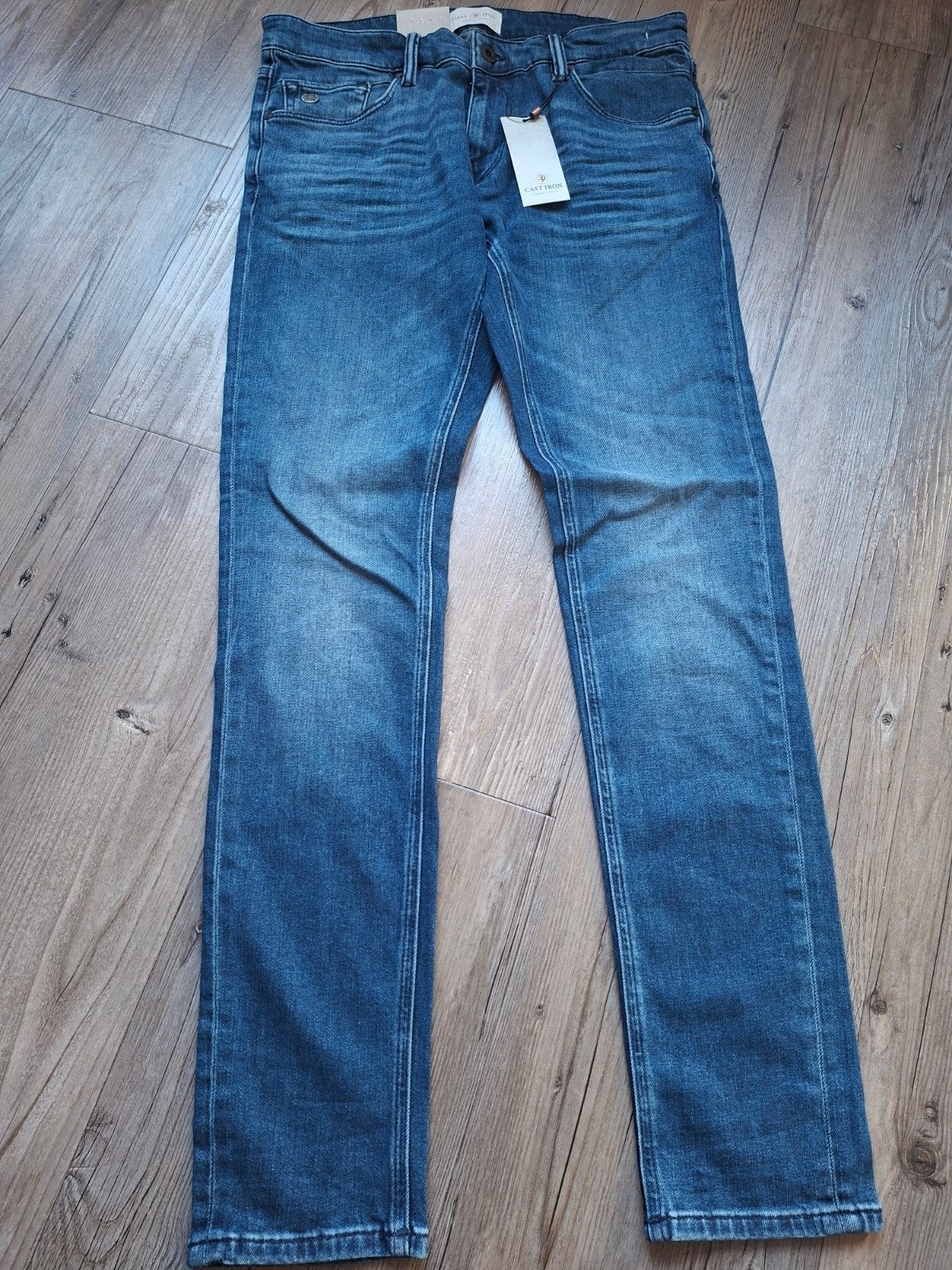 Cast Iron Fander superslimfit jeans W33 L32, Blauw, Nieuw, Ophalen of Verzenden, W33 - W34 (confectie 48/50)