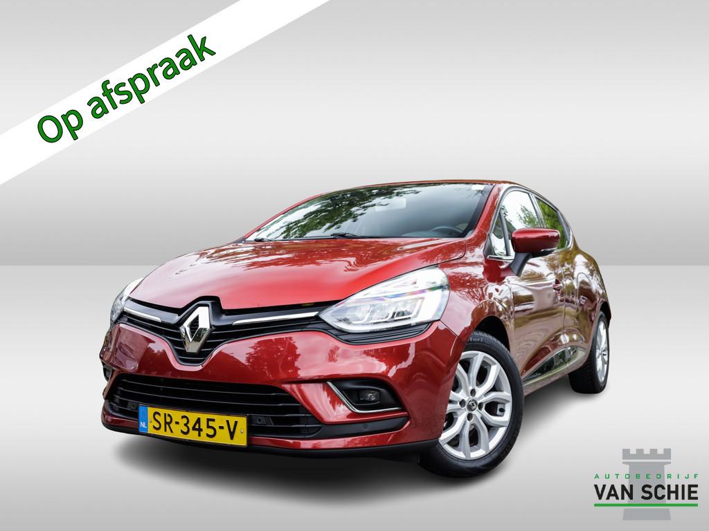 Renault Clio 0.9 TCe Intens Keurig-Onderh BOVAG-Garantie NL-, Voorwielaandrijving, Gebruikt, Leder en Stof, 49 €/maand