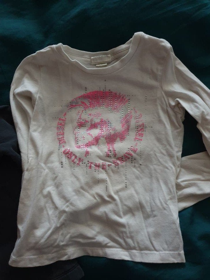 Diesel longsleeve en Nolita vest jasje 104, Kinderen en Baby's, Kinderkleding | Maat 104, Ophalen, Gebruikt, Meisje, Trui of Vest