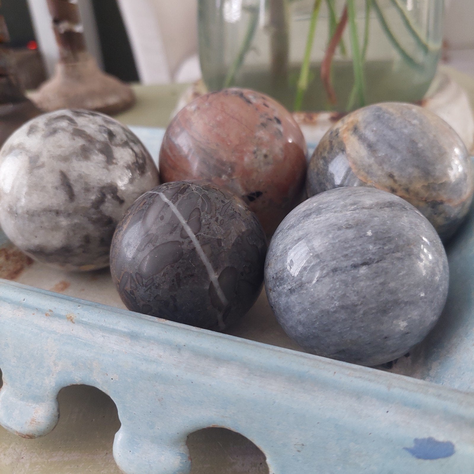 edelsteen bollen/mineralen bollen, Ophalen of Verzenden
