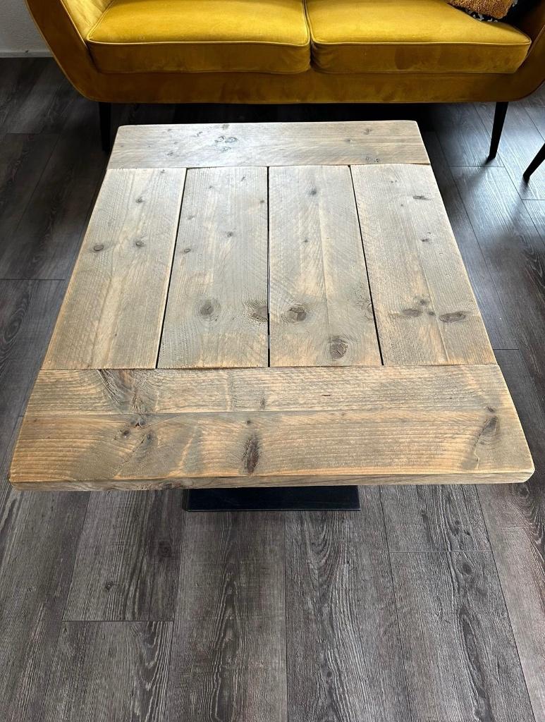 salontafel Jorg steigerhout, Huis en Inrichting, Tafels | Salontafels, Ophalen, 100 tot 150 cm, 50 tot 100 cm, Zo goed als nieuw