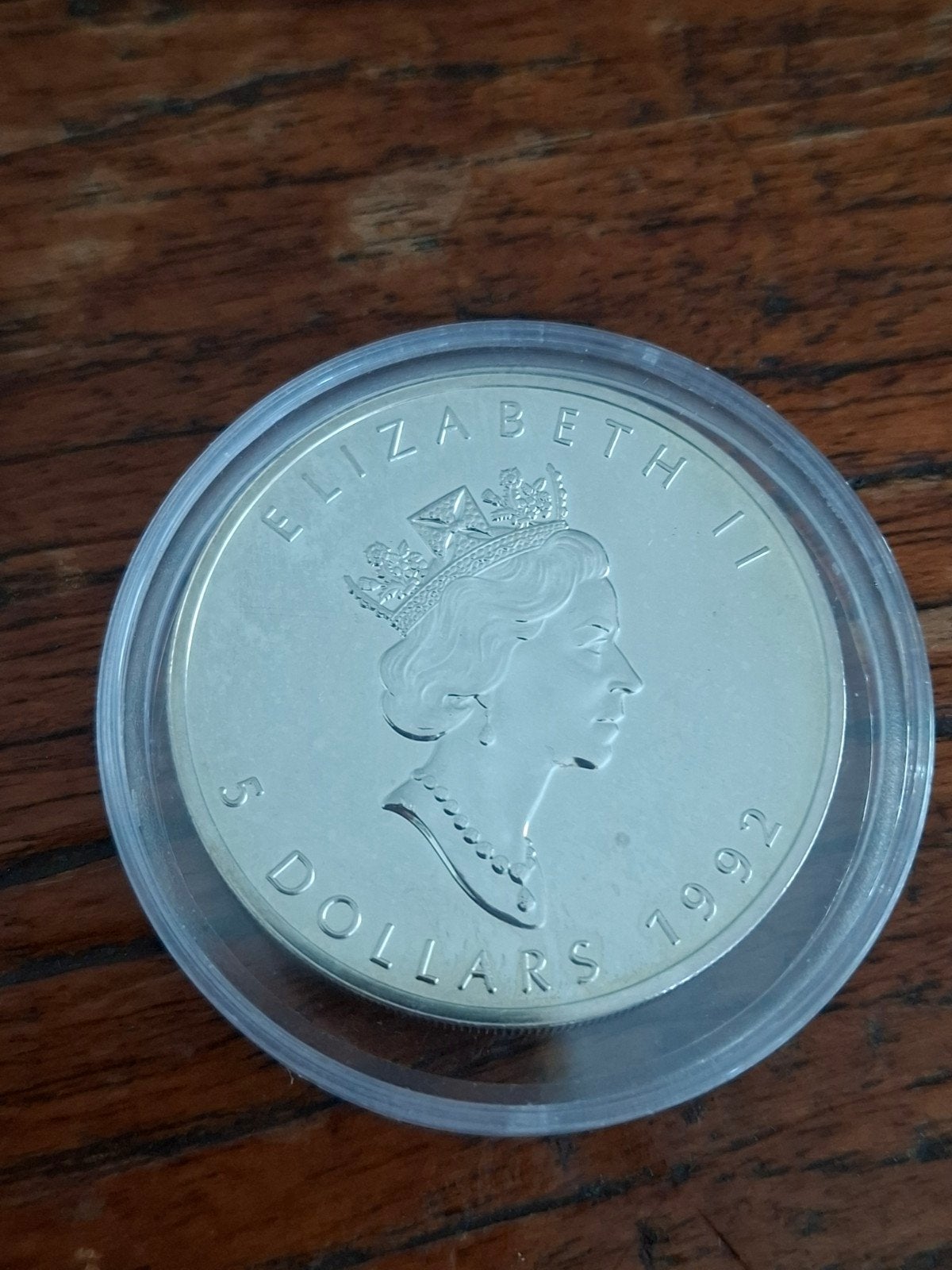 Canada maple leafe 1 oz 1992, Ophalen of Verzenden, Zilver