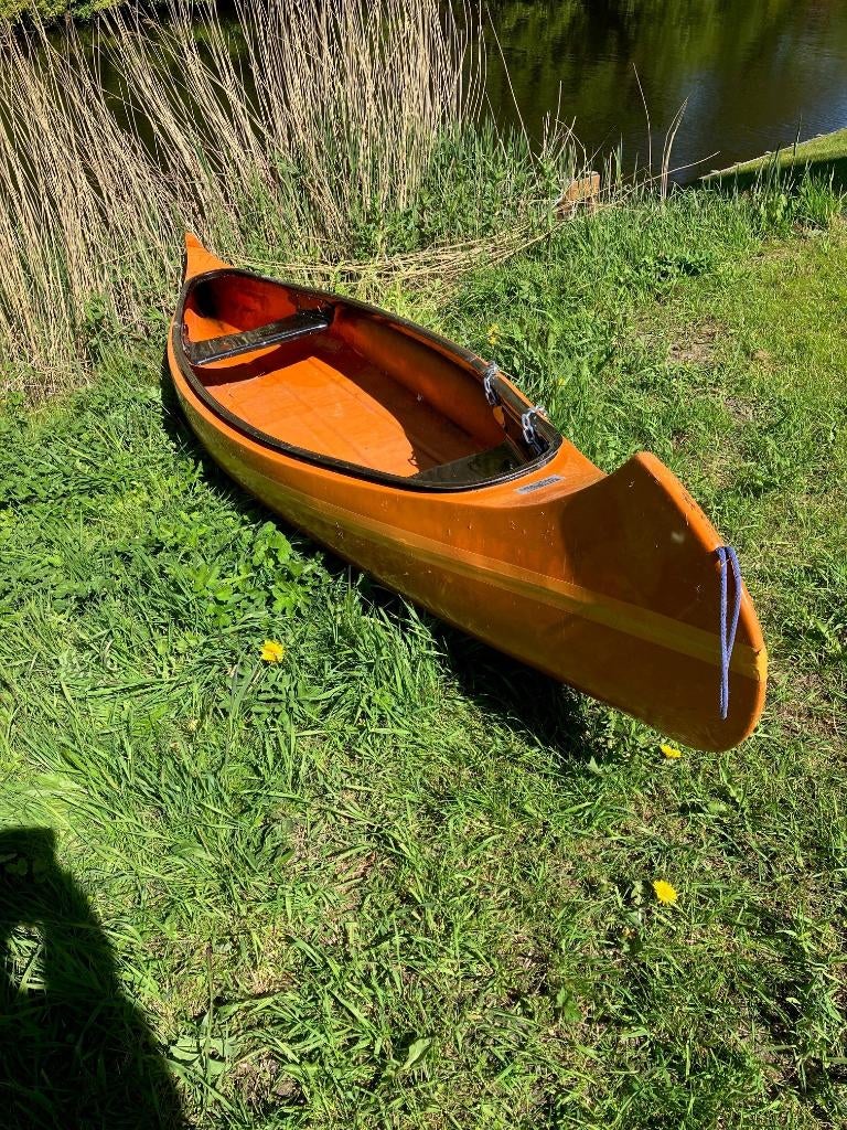 canadese kano polyester, Watersport en Boten, Kano's, Ophalen, Gebruikt, Canadese kano of Open kano, Met peddels