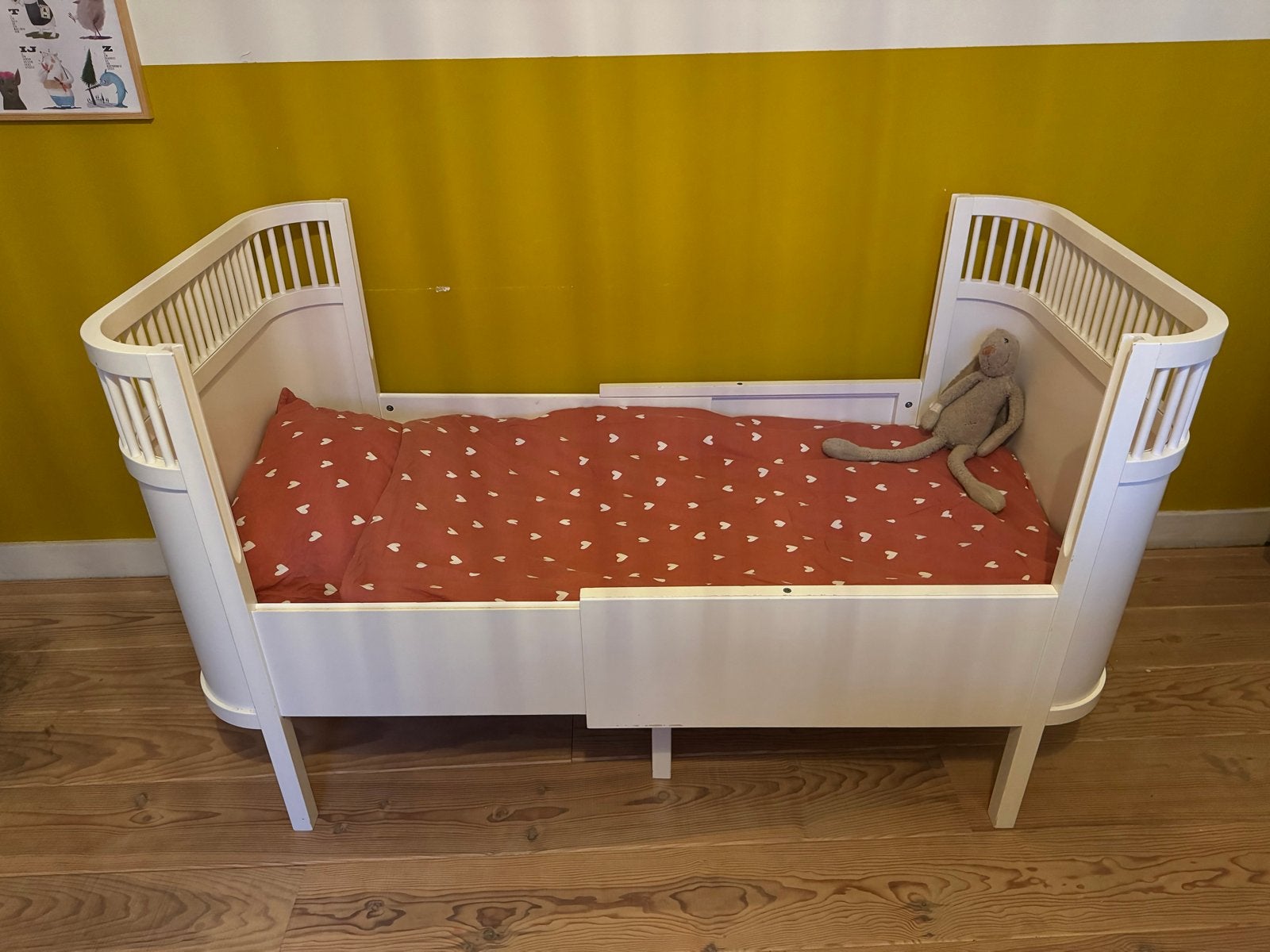 Sebra kinderbed - Wit (uitrekbaar), Kinderen en Baby's, Kinderkamer | Bedden, Gebruikt, 70 tot 85 cm, Lattenbodem, 140 tot 160 cm