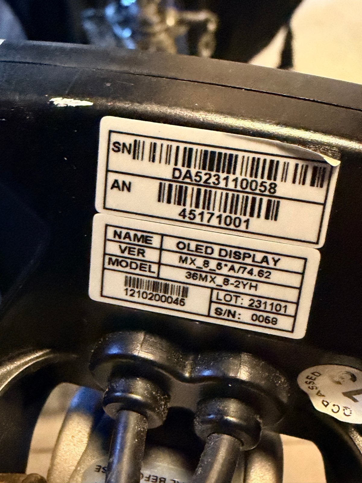OLED Display MX_8_6A/74.62 (36MX_8-2YH) Sparta X-serie, Ophalen of Verzenden, Gebruikt