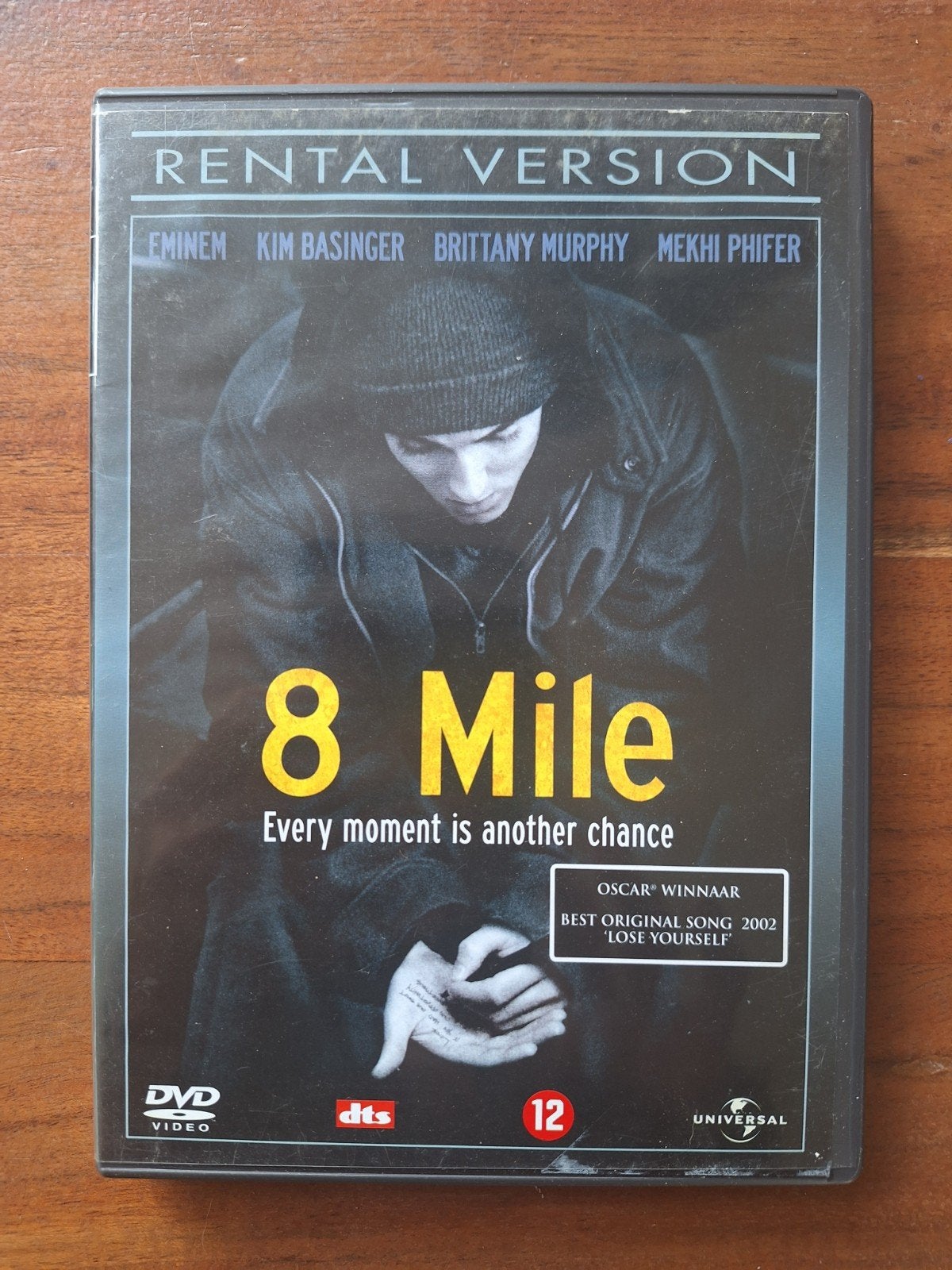8 Mile DVD - Rental Versie (Eminem), Bonusmateriaal, Ophalen of Verzenden, Frans, Vanaf 12 jaar