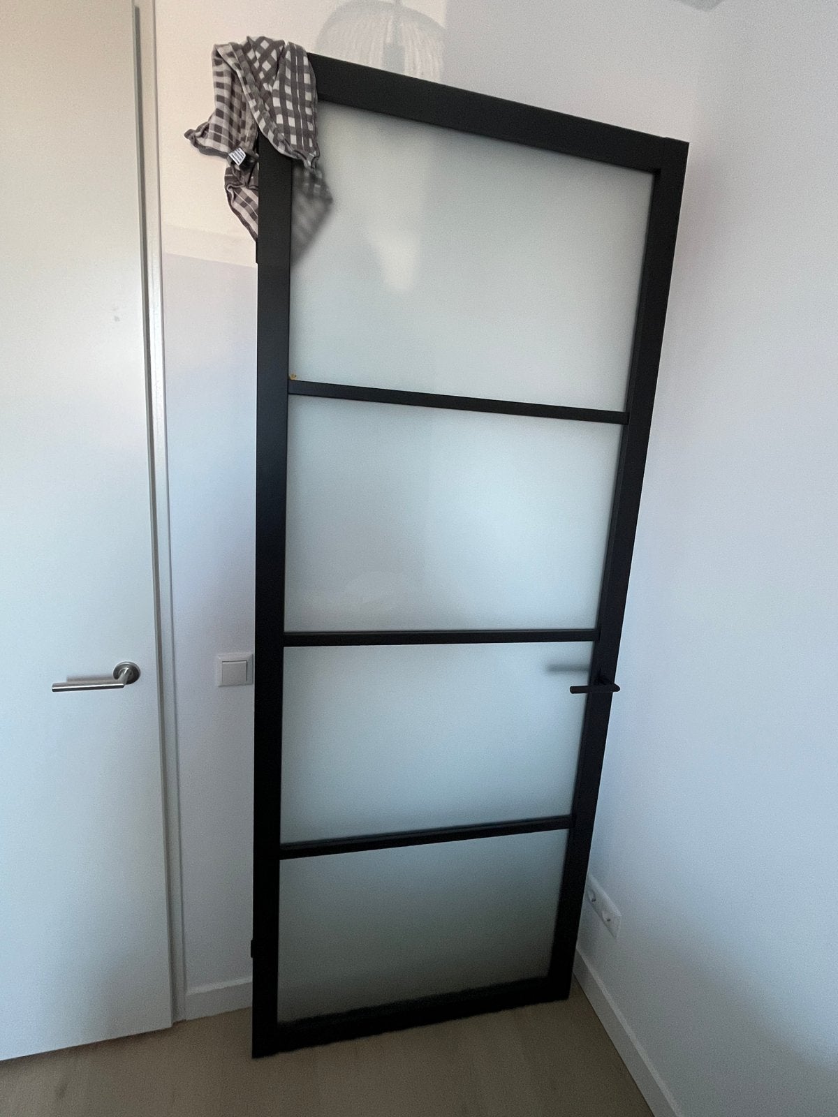 Berkvens stompe deur met melkglas, rechtsdraaiend, 80 tot 100 cm, 215 cm of meer, Binnendeur, Nieuw