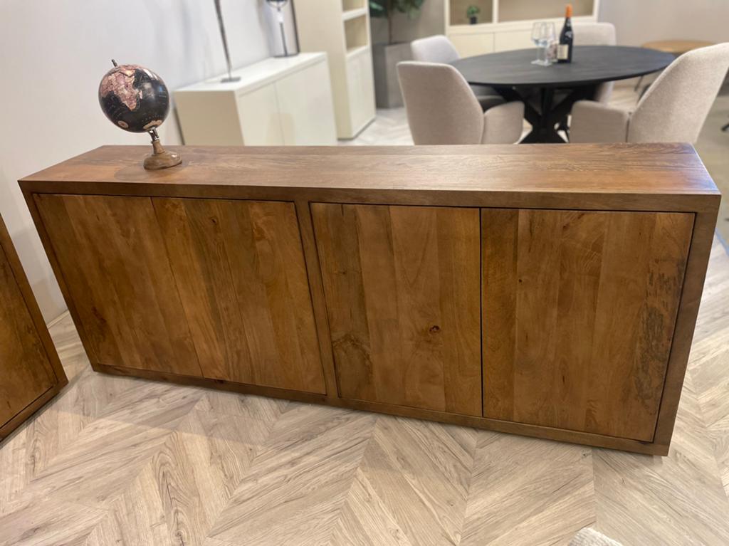 LEEGVERKOOP MANGO WALNOOT VOORRAAD! 699 SALE CHEFMEUBEL, Bruin, Nieuw, Ophalen of Verzenden, Modern