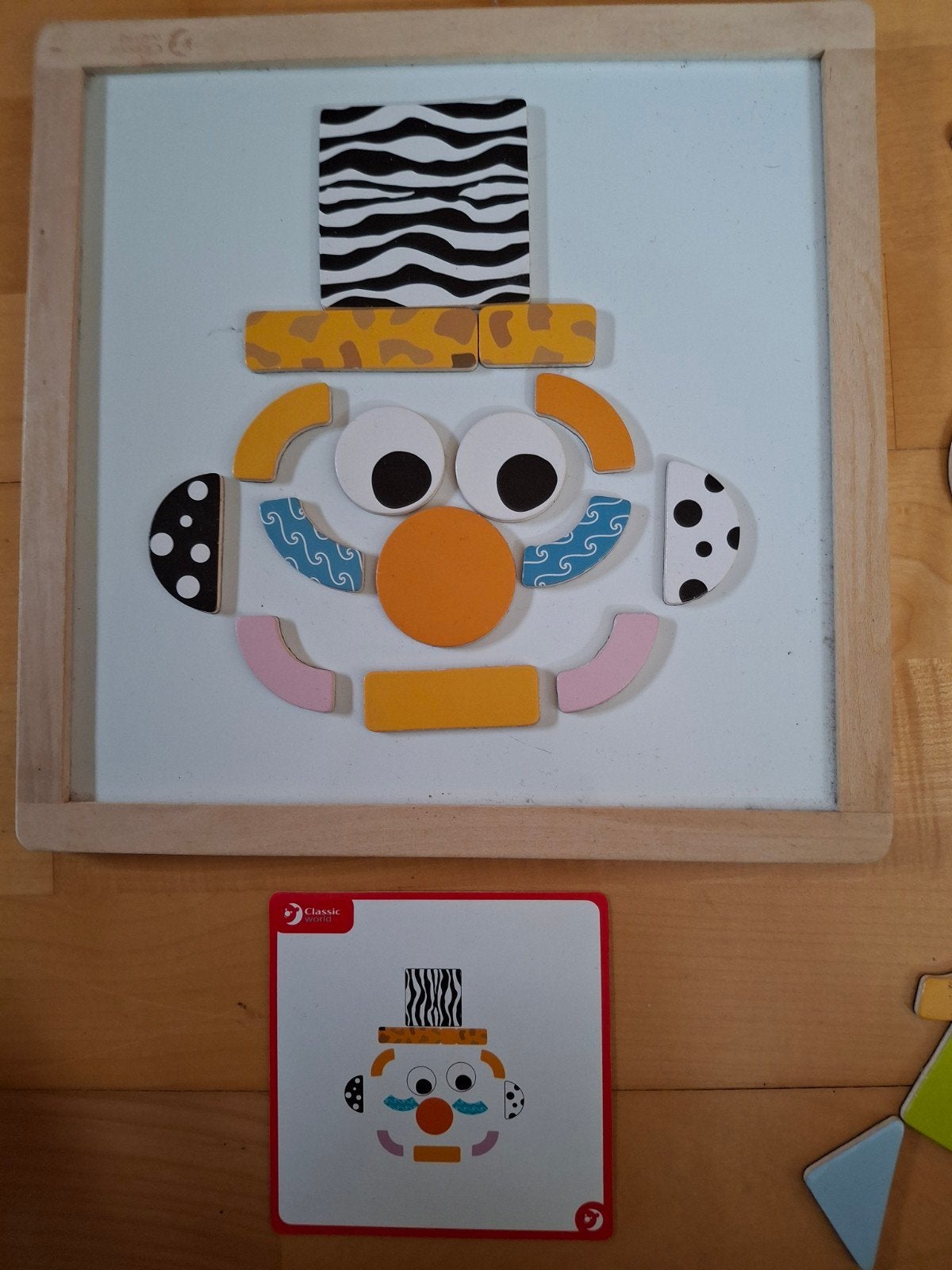 mozaïek: magnetische houten stukjes, Kinderen en Baby's, Ophalen of Verzenden, Zo goed als nieuw