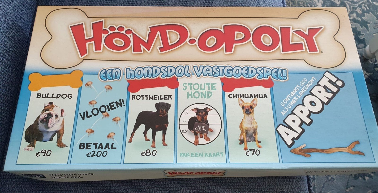 Hond-Opoly Bordspel - soort monopolie, Een of twee spelers, Ophalen of Verzenden, Zo goed als nieuw, Onbekend