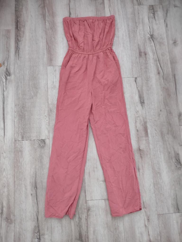 Prachtige koraal roze jumpsuit, maat S. Strapless broekpak., Kleding | Dames, Onb, Ophalen of Verzenden, Maat 36 (S), Onb
