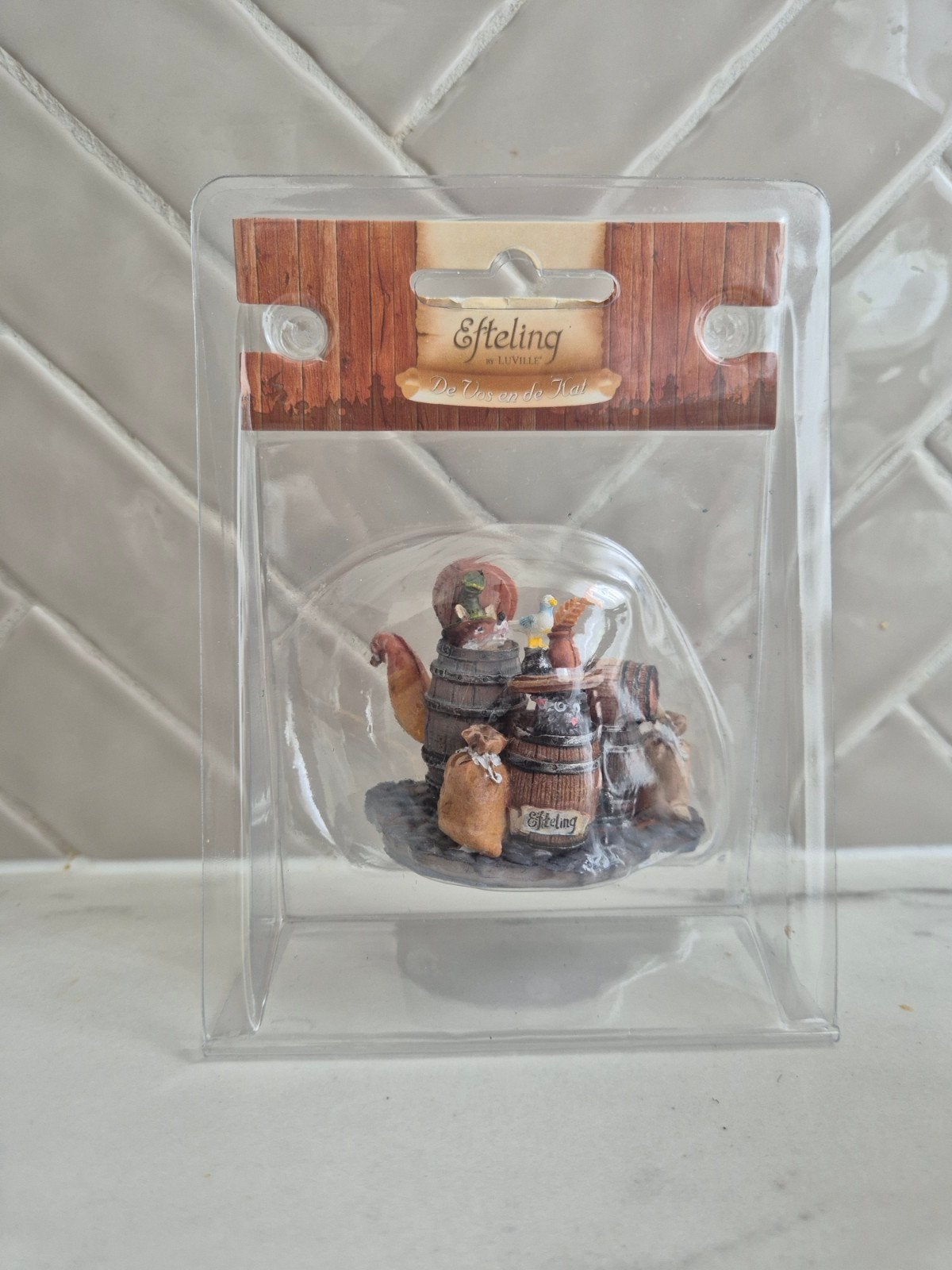 Efteling Luville De Vos en De Kat Collectie Beeldje, Verzamelen, Efteling, Ophalen of Verzenden, Nieuw, Beeldje of Poppetje