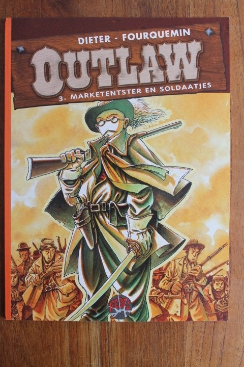 Outlaw #3 Marketentster en soldaatjes (western), Boeken, Eén stripboek, Ophalen of Verzenden, Gelezen