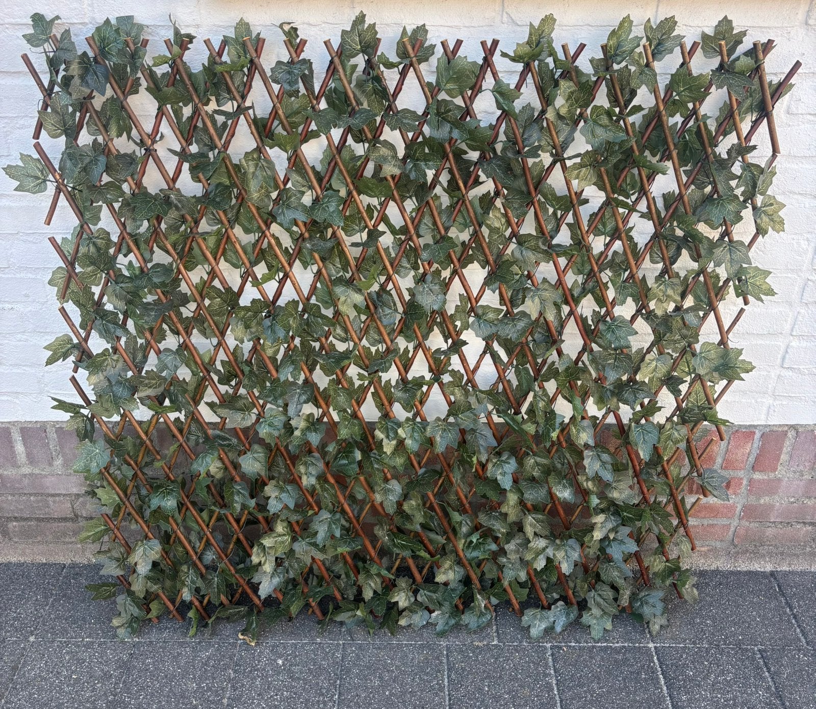 2x Klimop kunsthaag op echt wilgenhout | kunstplant, Ophalen