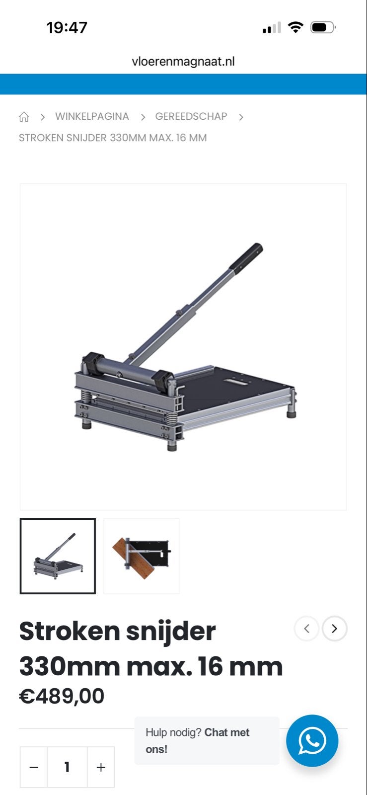 D-Cut PVC Snijder - 330mm max. 16mm, Doe-het-zelf en Verbouw, Gereedschap | Handgereedschap, Ophalen of Verzenden, Zo goed als nieuw