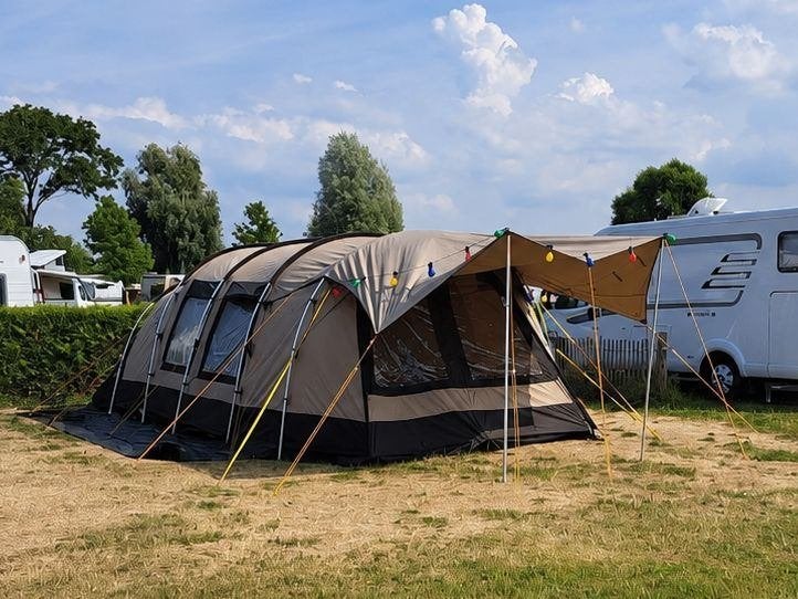 Tunneltent Redwood Birch 340 met luifel/ parawing, Ophalen, Zo goed als nieuw, Tot en met 4