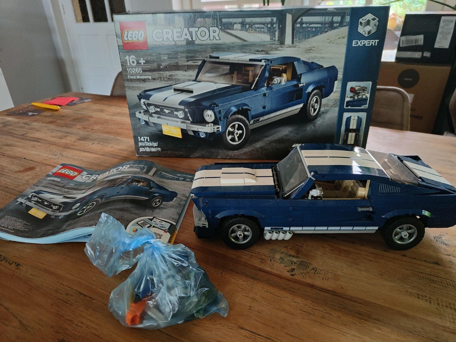 LEGO Creator Expert 10265 Ford Mustang, Ophalen of Verzenden, Zo goed als nieuw