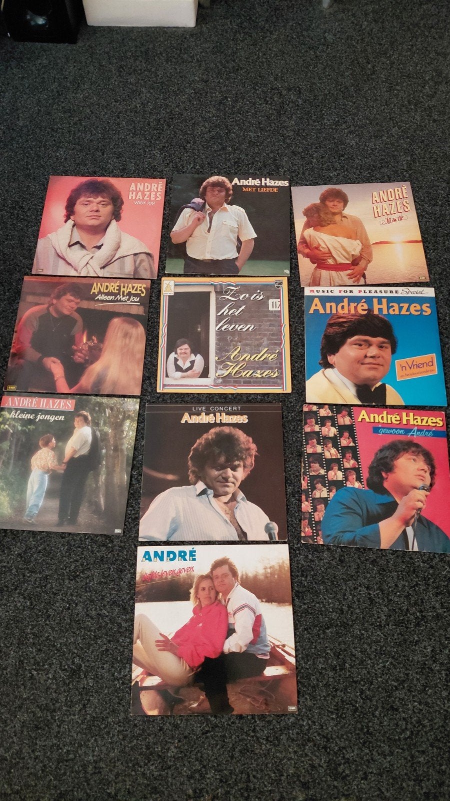 André Hazes 10x Album Vinyl voor de verzamelaar!!!, Ophalen of Verzenden, Zo goed als nieuw, 12 inch, Nederlandstalig