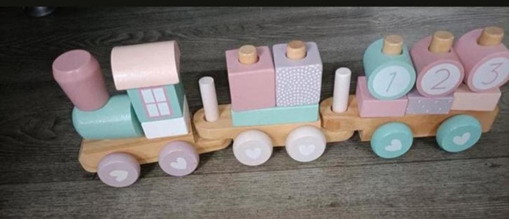 👶little dutch blokkentrein👶, Kinderen en Baby's, Speelgoed | Houten speelgoed, Verzenden, Gebruikt