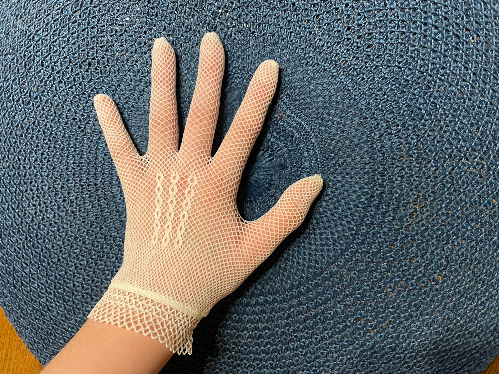 Gehaakte handschoenen wit., Ophalen, Zo goed als nieuw, Handschoenen