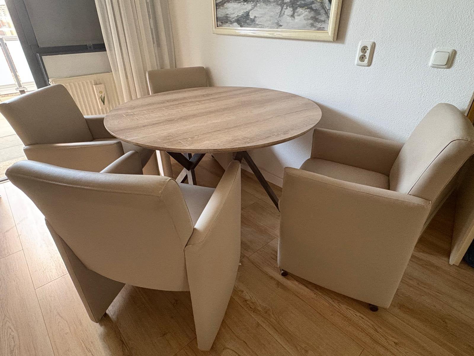 Eetkamerset, Ophalen, Zo goed als nieuw, 4 tot 6 stoelen