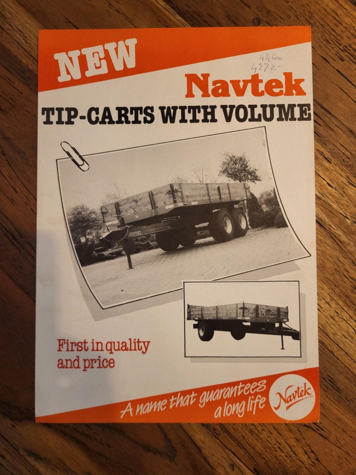 tractor folder NAVTEK tip carte with volume, Ophalen of Verzenden, Zo goed als nieuw