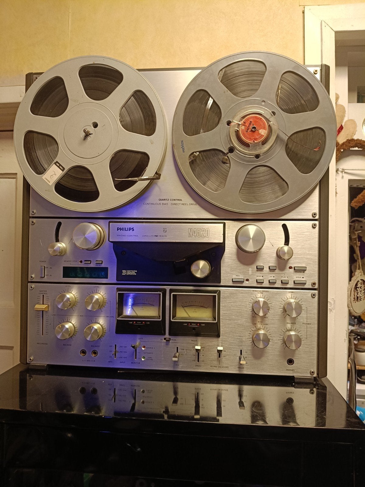 Philips N4520 Bandrecorder - Vintage Audio, Ophalen of Verzenden, Bandrecorder, Met banden