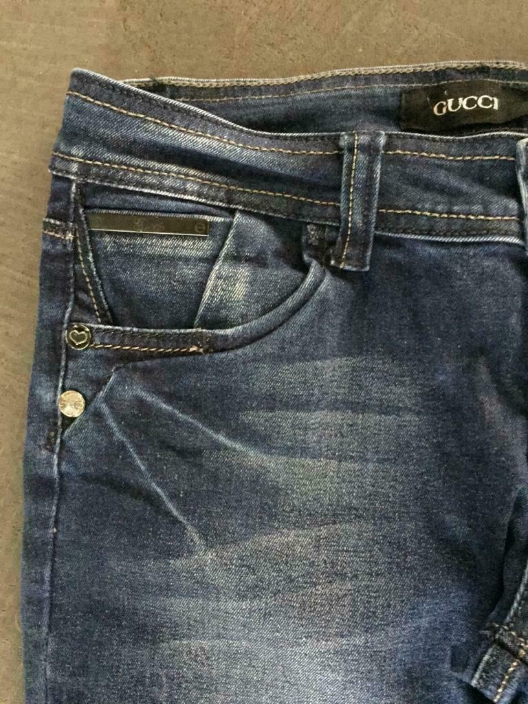 F10 Originele GUCCI: mt W30=M=38/40 jeans broek spijkerbroek, Blauw, Ophalen of Verzenden, W30 - W32 (confectie 38/40), Gucci