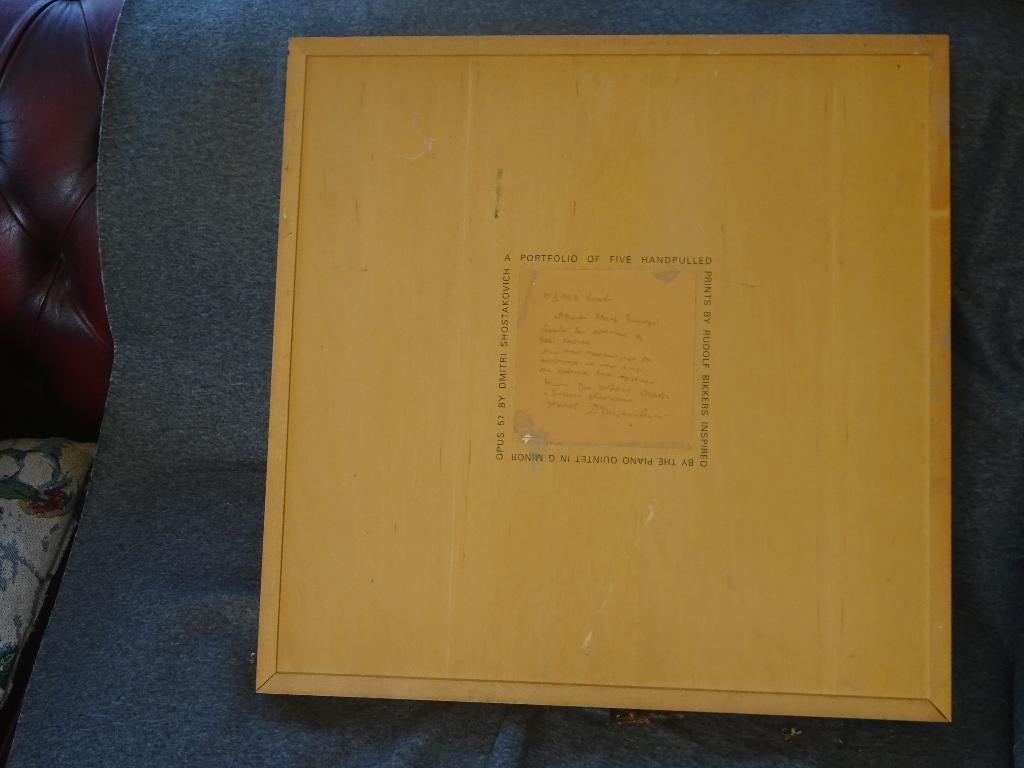Portfolio Rudolpf Bikkers. Etsen op handgeschept papier., Antiek en Kunst, Kunst | Etsen en Gravures, Ophalen