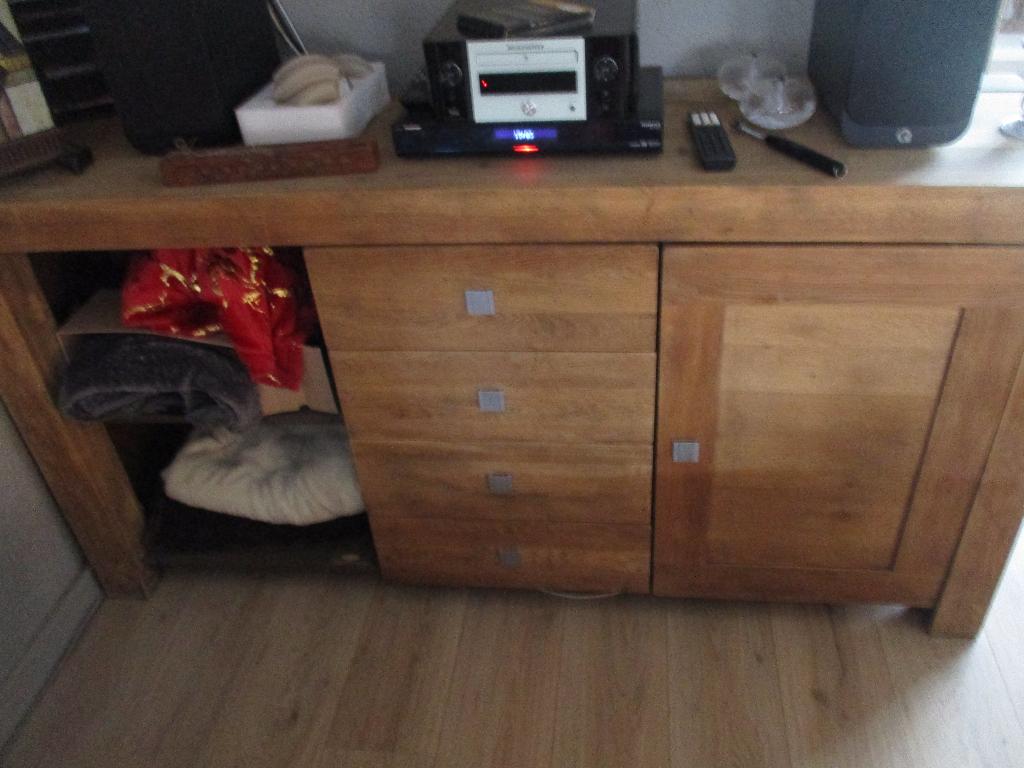 Dressoir/tv meubel, Huis en Inrichting, Ophalen, Gebruikt, 150 tot 200 cm, Eikenhout