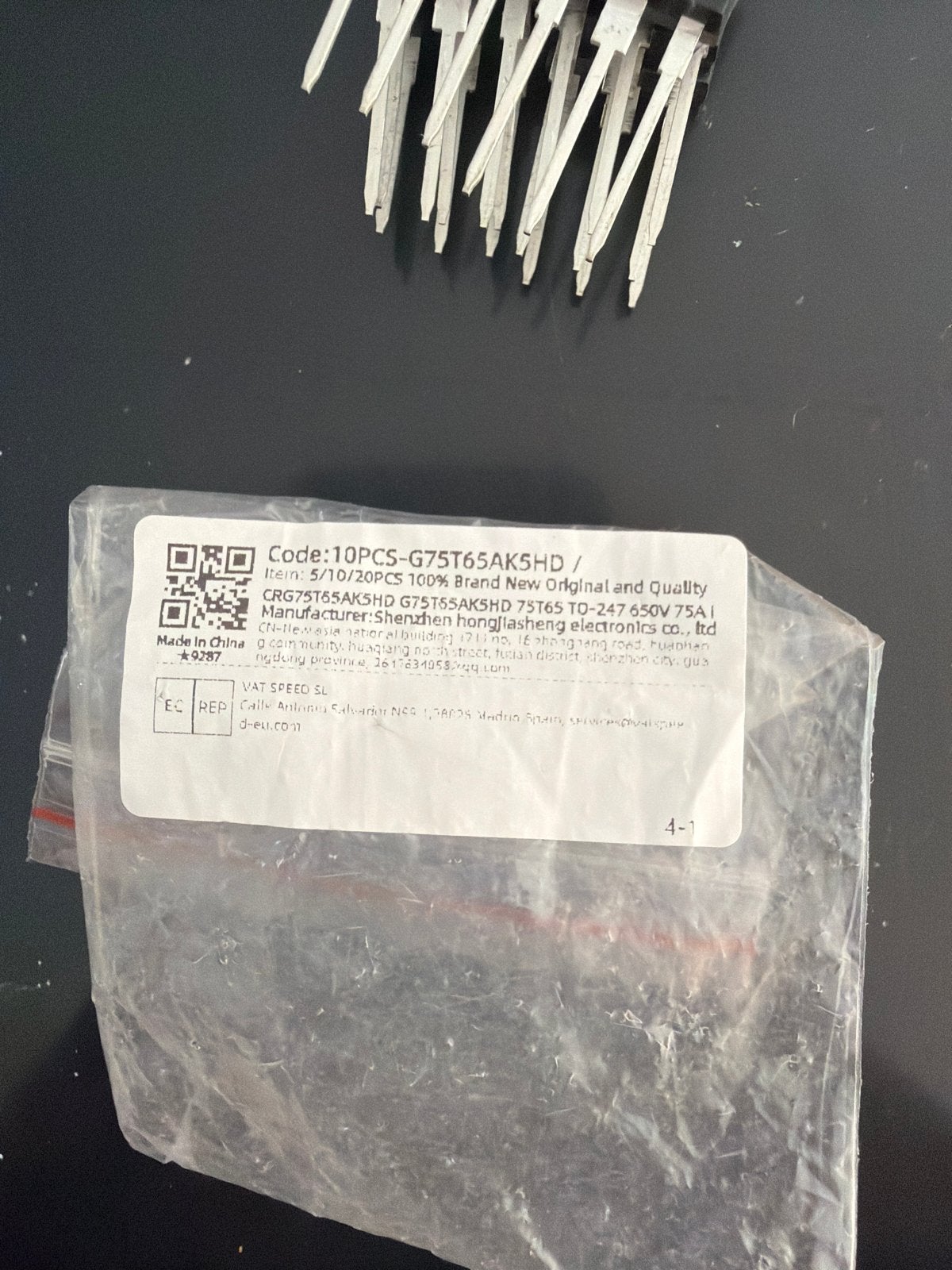 8 stuks G75T65AK5HD Transistor IGBT 650V 75A TO-247, Hobby en Vrije tijd, Elektronica-componenten, Ophalen of Verzenden, Nieuw