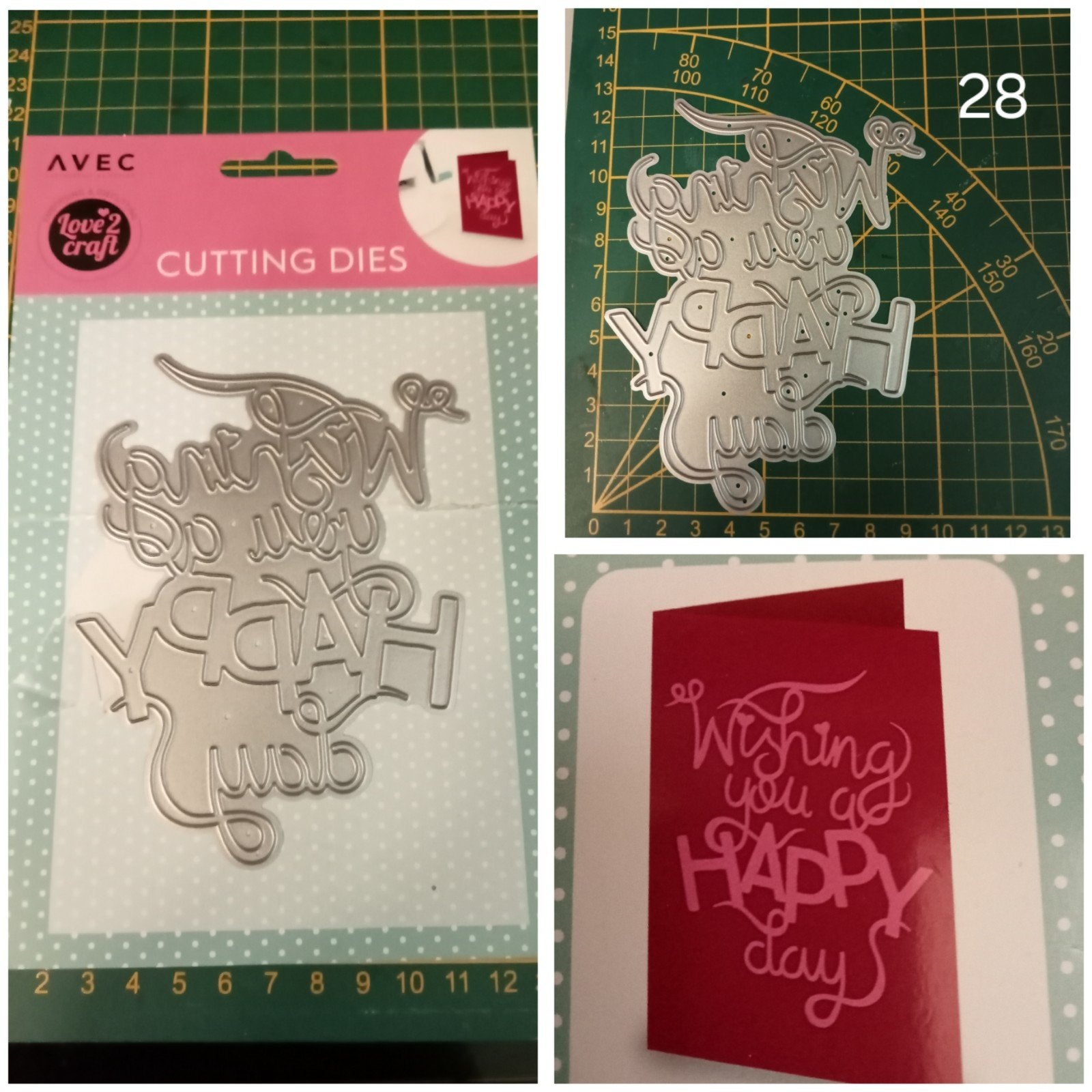 Love 2 craft snijmal tekst., Hobby en Vrije tijd, Kaarten | Zelf maken, Ophalen of Verzenden, Zo goed als nieuw, Overige thema's