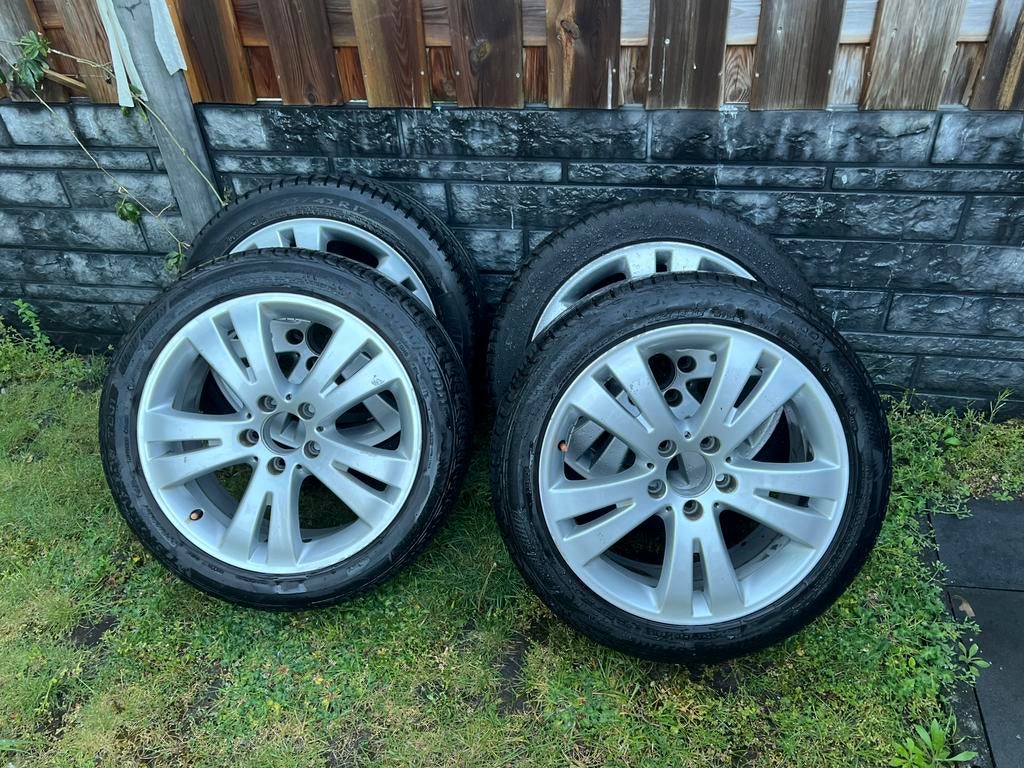 Mercedes velgen met zomerbanden 5x112  225 45 17, Auto-onderdelen, Banden en Velgen, Gebruikt, Banden en Velgen, 17 inch, Ophalen of Verzenden