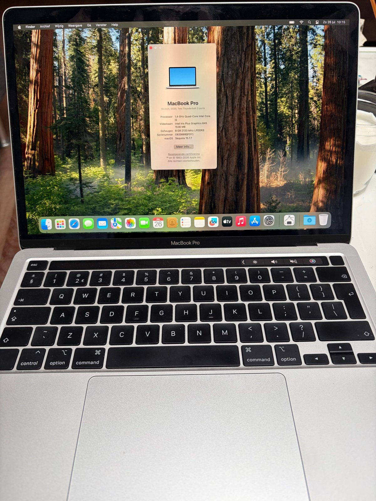 MacBook Pro 13-inch 2020 (Intel) met Touchbar (256GB), Computers en Software, Apple Macbooks, MacBook Pro, 2 tot 3 Ghz, Qwerty