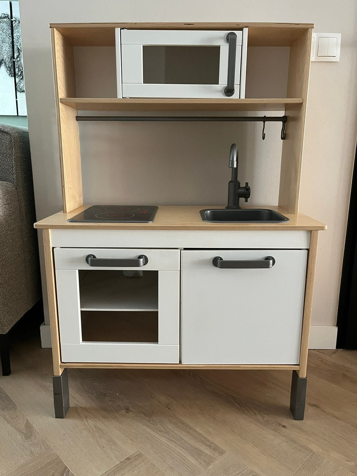 Ikea houten speelkeuken + veel accessoires – compleet pakket, Ophalen, Zo goed als nieuw