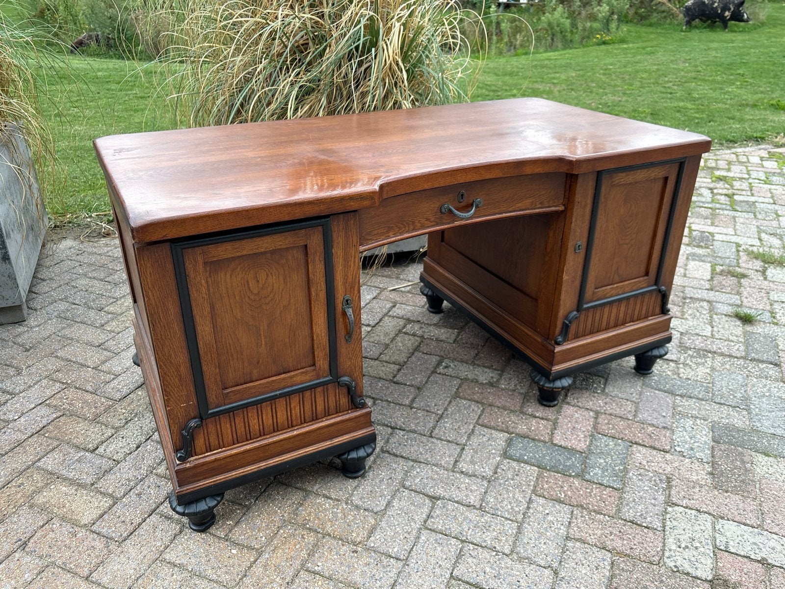 Antiek Eiken Bureau - Klassiek en Robuust, Ophalen of Verzenden