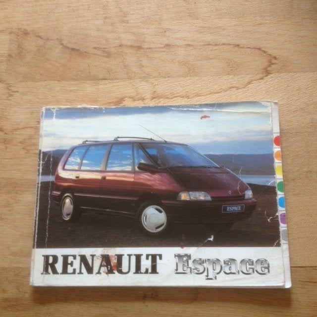 Renault Espace       instructieboekje     1991     (NL), Ophalen of Verzenden