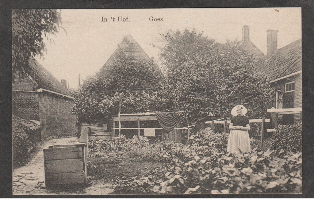 goes vrouw in de tuin, Verzenden, 1920 tot 1940, Ongelopen, Zeeland