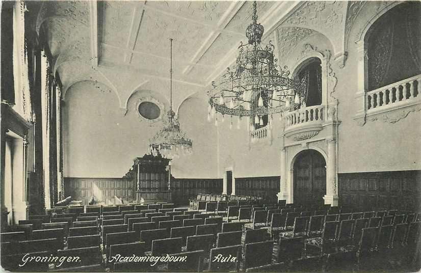 377-203-019 Groningen Academiegebouw Aula, Verzenden, Voor 1920, Groningen
