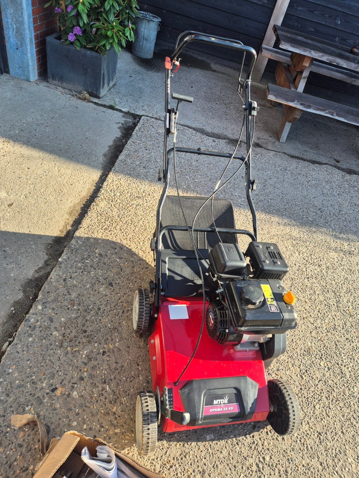 Mtd Optima 35 VO Verticuteermachine, Ophalen, Zo goed als nieuw, Benzine, Mtd